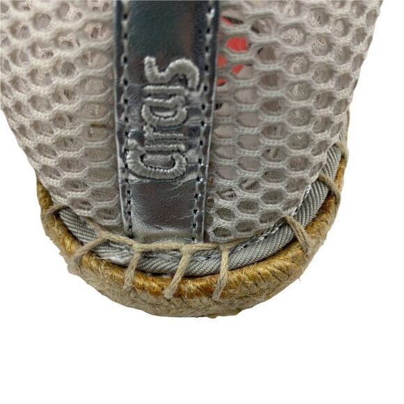 Sam Edelman Circus Women's Jute & Mesh Beige & Silver Lena Espadrille Flats US 7 - Picture 12 of 12